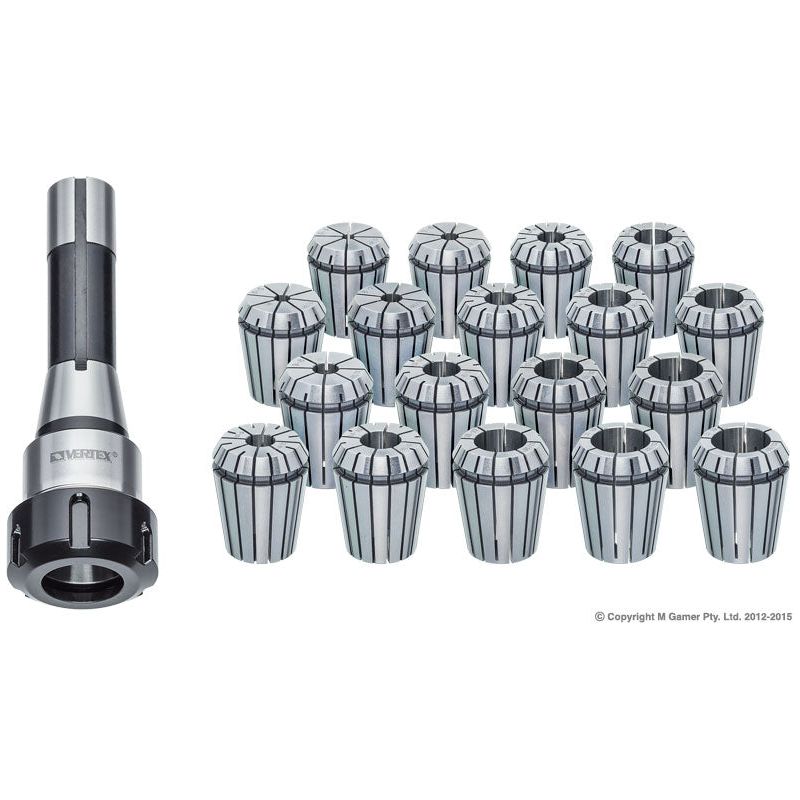 Vertex - ER32 R8 18Pce Set (7/16"X20) | V313