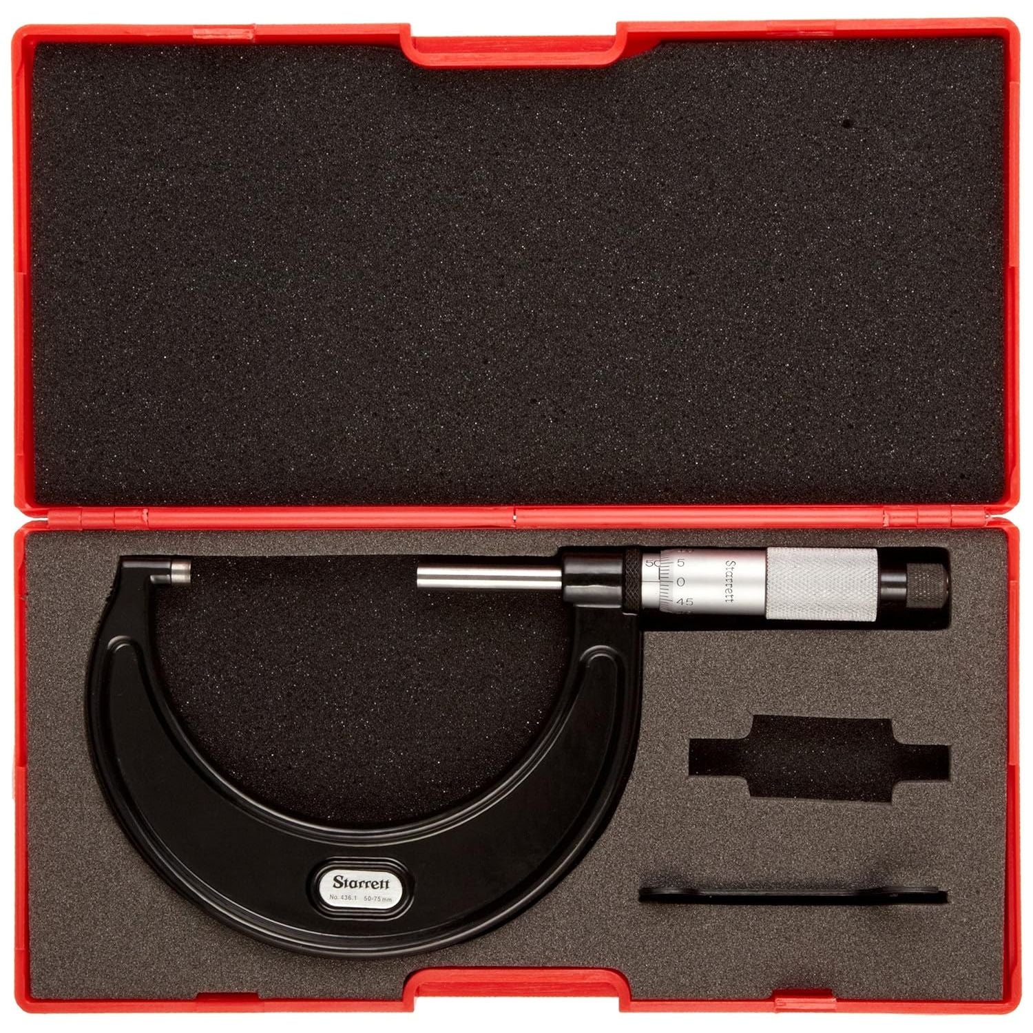 Starrett - Micrometer 50-75mm 0.001mm Grad Carbide Faces | V436.1MXRLZ-75