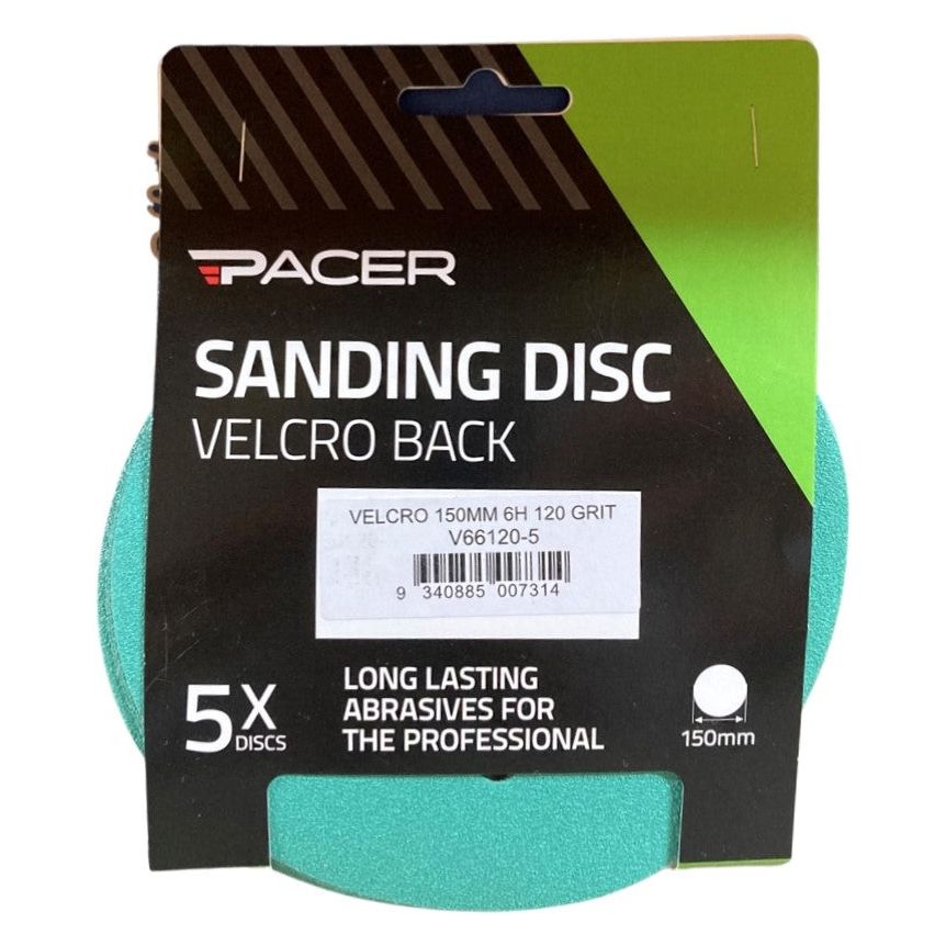 Pacer - Velcro 150mm 6H 120g - 5 Pack | V66120-5