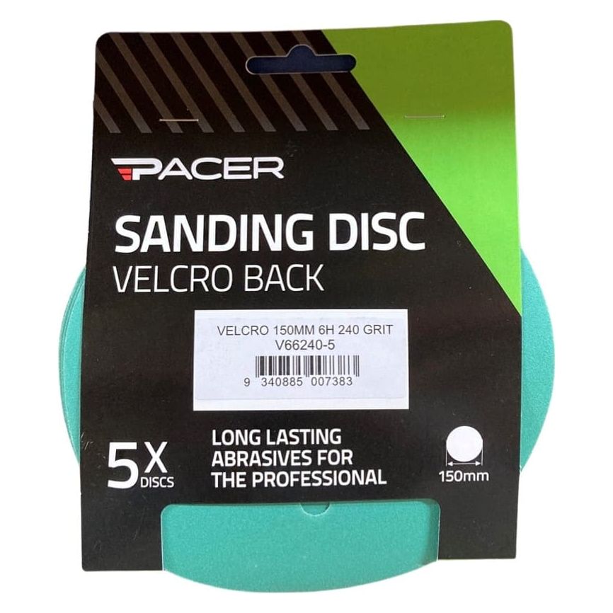 Pacer - Velcro 150mm 6H 240g - 5 Pack | V66240-5