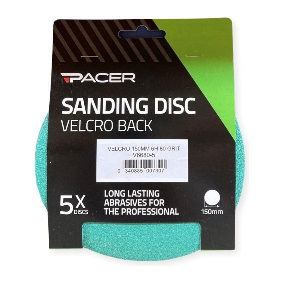 Pacer - Velcro 150mm 6H 80g - 5 Pack | V6680-5