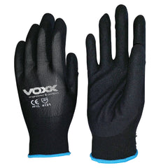 Frontier -  Frontier Glove Black Nitrile Sand Finish Size:M VOXX logo | 9322297081878