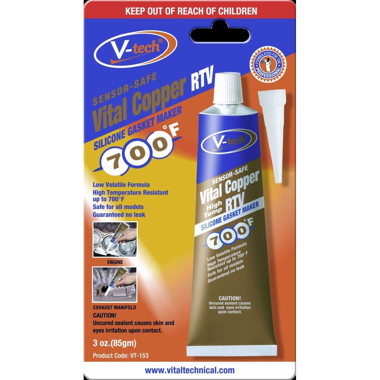 V-Tech - V-Tech Vital Copper Rtv 85gm | VT153