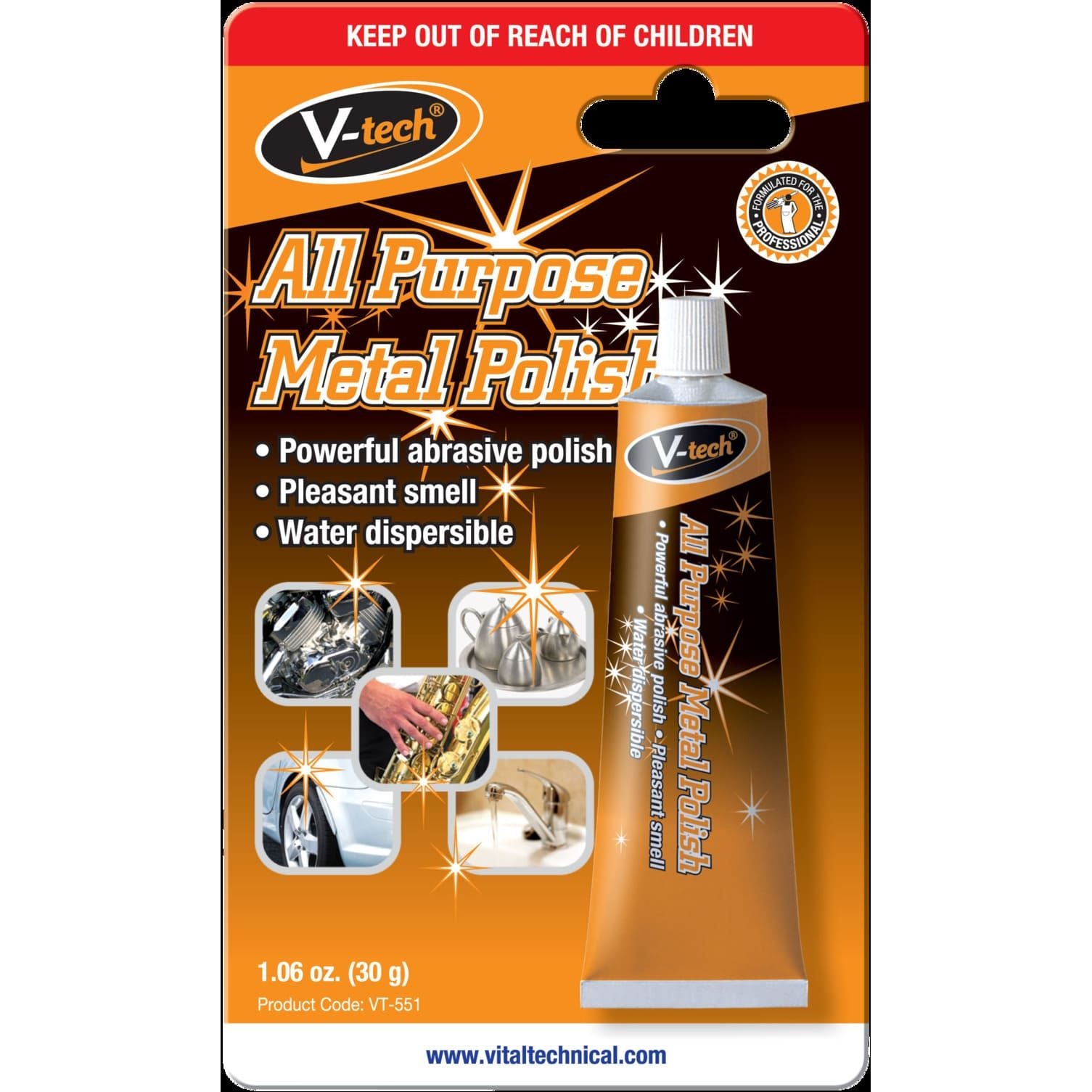 V-Tech - Vitalsol Metal Polish 30gm Carded | VT551