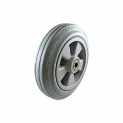 EHI - 200mm Grey Rubber Wheel Roller Bearing 200kg Capacity | W06R200