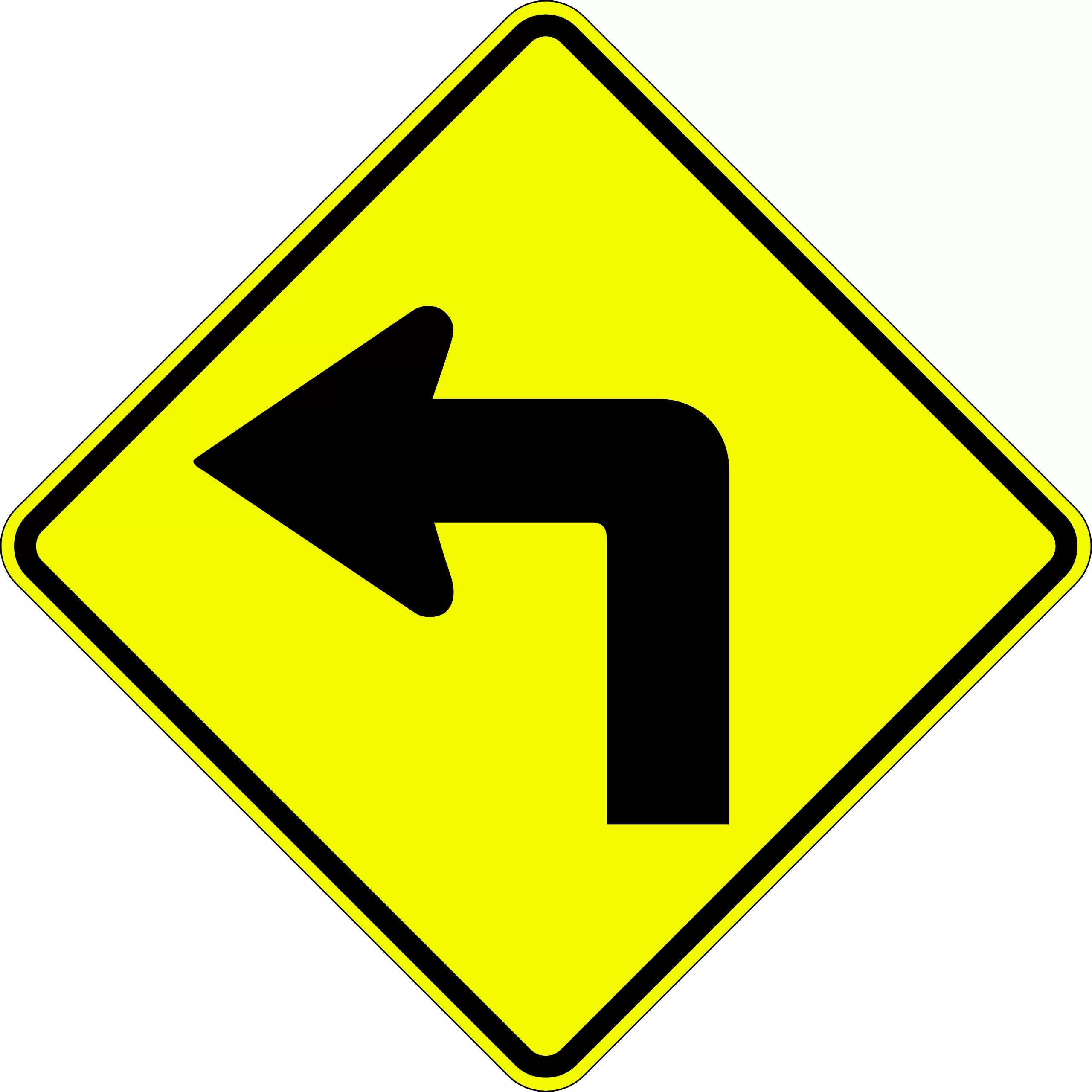 Uniform Safety Signs - 900x900mm - Aluminium - Class 1 - Reflective - Turn Right Picto | W1-1CR