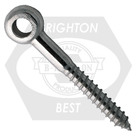 Brighton Best - M10x100 MM - LAG SCREW W/ WELD EYE NUT, STAINLESS 316 (METRIC) | W10400