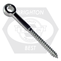 Brighton Best - M12x120 MM - EYE LAG SCREW, STAINLESS 316 (METRIC) | W11420