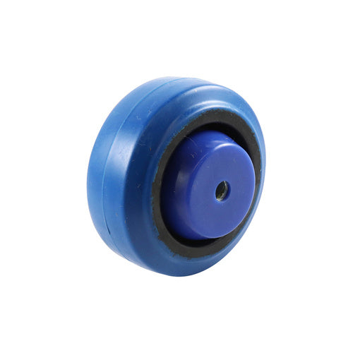 EHI - 75mm Blue Elastic Rubber Wheel Roller Bearing 90kg Capacity | W15R75