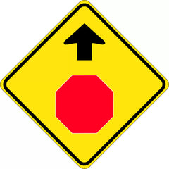 Uniform Safety Signs - 900x900mm - Aluminium - Class 1 - Reflective - Give Way Sign Ahead | W3-2C