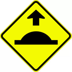 Uniform Safety Signs - 600x600mm - Aluminium - Class 1 - Speed Hump Ahead | W3-4A