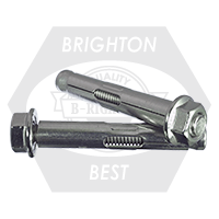 Brighton Best - M8x60 MM - STAINLESS 316 SLEEVE ANCHOR, FLANGE NUT | W42160