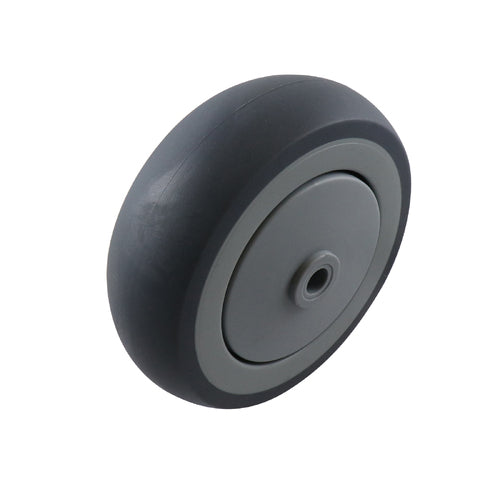 EHI - 100mm Grey Rubber Wheel Precision Bearing 100kg Capacity | W44K100