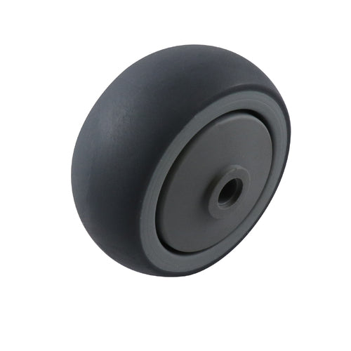 EHI - 75mm Grey Rubber Wheel Precision Bearing 80kg Capacity | W44K75
