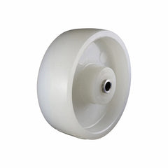 EHI - 100mm White Nylon Stainless Steel Wheel Plain Bore 100kg Capacity | W48G100SS