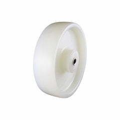 EHI - 125mm White Nylon Stainless Steel Wheel Plain Bore 100kg Capacity | W48G125SS