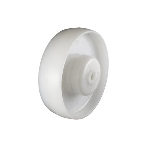 EHI - 125mm White Nylon Stainless Steel Wheel Roller Bearing 400kg Capacity | W48R125SS