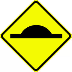 Uniform Safety Signs - 600x600mm - Aluminium - Class 1 - Speed Hump Symbol | W5-10A