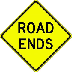 Uniform Safety Signs - 600x600mm - Aluminium - Class 1 - Reflective - Road Ends | W5-18A