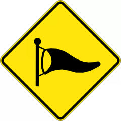 Uniform Safety Signs - 600x600mm - Aluminium - Class 1 - Reflective - High Wind Area Picto | W5-226A