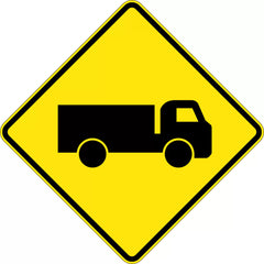 Uniform Safety Signs - 600x600mm - Aluminium - Class 1 - Truck Symbol | W5-22A