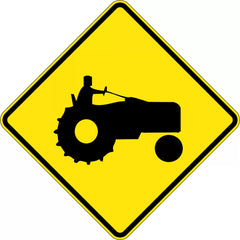 Uniform Safety Signs - 750x750mm - Aluminium - Class 1 - Reflective - Tractor Picto | W5-236B