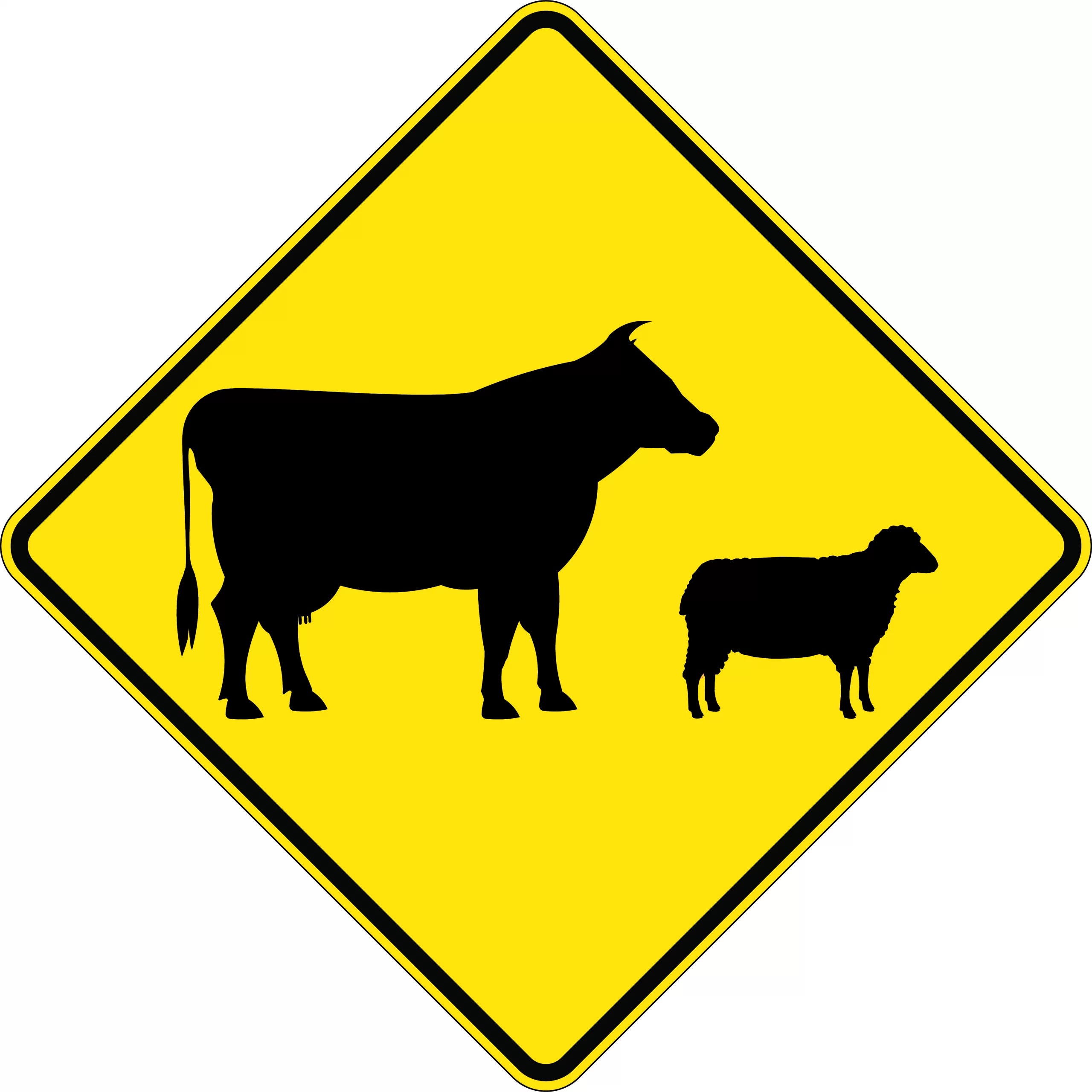 Uniform Safety Signs - 600x600mm - Aluminium - Class 1 - Reflective - Stock Ahead | W5-38A
