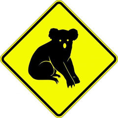 Uniform Safety Signs - 600x600mm - Aluminium - Class 1 - Reflective - Koala Picto | W5-47A