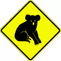 Uniform Safety Signs - 750x750mm - Aluminium - Class 1 - Reflective - Koala Picto | W5-47B