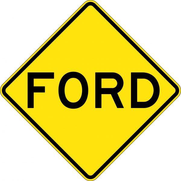 Uniform Safety Signs - 600x600mm - Aluminium - Class 1 - Reflective - Ford | W5-6A