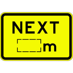 Uniform Safety Signs - 750x500mm - Aluminium - Class 1 Reflective - Next __m | W8-17-2B