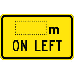 Uniform Safety Signs - 1250x800mm - Aluminium - Class 1 - Reflective - __m On Left | W8-207D(L)