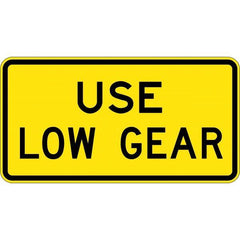 Uniform Safety Signs - 950x500mm - Aluminium - Class 1 - Reflective - Use Low Gear | W8-217B