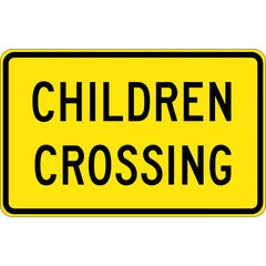 Uniform Safety Signs - 950x600mm - Aluminium - Class 1 - Reflective - Children Crossing | W8-221C