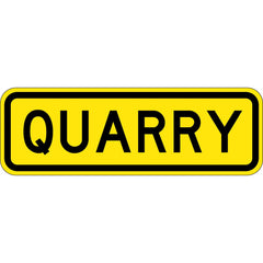 Uniform Safety Signs - 750x250mm - Aluminium - Class 1 - Reflective - Quarry | W8-229B