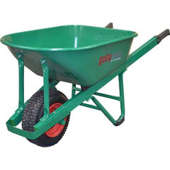 AG Pulie - GREEN W/BARROW STEEL TRAY WIDE FLAT FREE WHEEL | W800S-HSGWGP