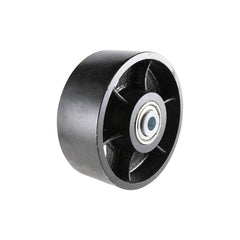 EHI - 125mm Black Cast Iron Wheel Precision Bearing 500kg Capacity | W82K125