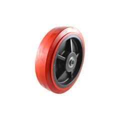 EHI - 200mm Red Urethane Wheel Precision Bearing 500kg Capacity | W84K200