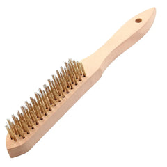 Weldtronic - 4 x 16 SS. Wire Brush Wood Handle | W8977