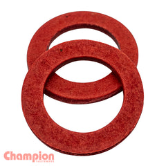 Champion - Washers Flat Fibre for No.1 O/s Plug 3/32" Red | DPW1OS