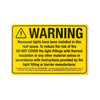 Wattmaster - DOWNLIGHT WARNING SIGN - SINGLE PACK | WATDLWS-1P