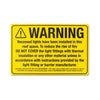 Wattmaster - DOWNLIGHT WARNING SIGN - FIVE PACK | WATDLWS-5P