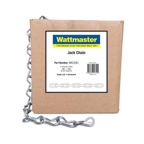Wattmaster - J/CHAIN 3.15mm SGLLINK GAL 30M 10Kg LMT | WATJCB3