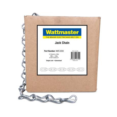 Wattmaster - J/CHAIN 3.15mm SGLLINK GAL 30M 10Kg LMT | WATJCB3