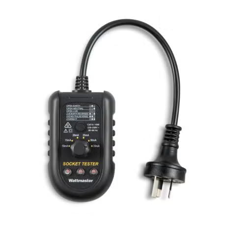 Wattmaster - SOCKET OUTLET TESTER WITH RCD TRIP TEST | WATOUTTEST