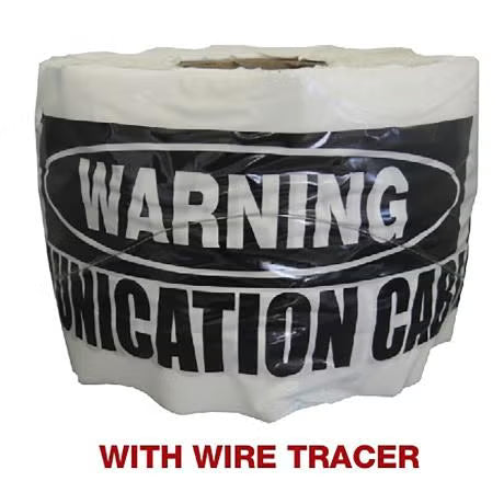 Alco - CAUTION BURIED COM BELOW WHITE WITH WIRE | WATUMTW250