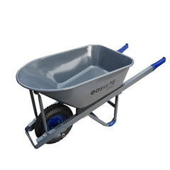 EHI - Wheelbarrow Easyroll Dark Steel Grey Steel Tray 100 Ltr 400x8 | WBST400X8