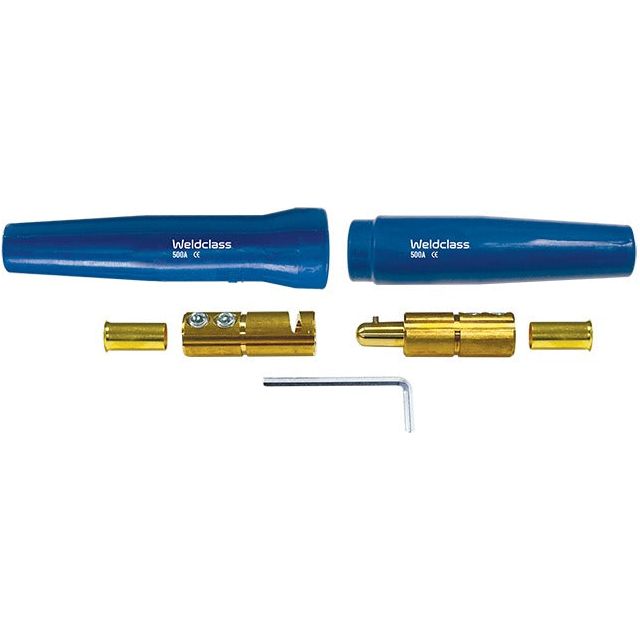 Weldclass - Cable Joiner 500A Set Blue Suit Up To 70mm Cable | WC-01499