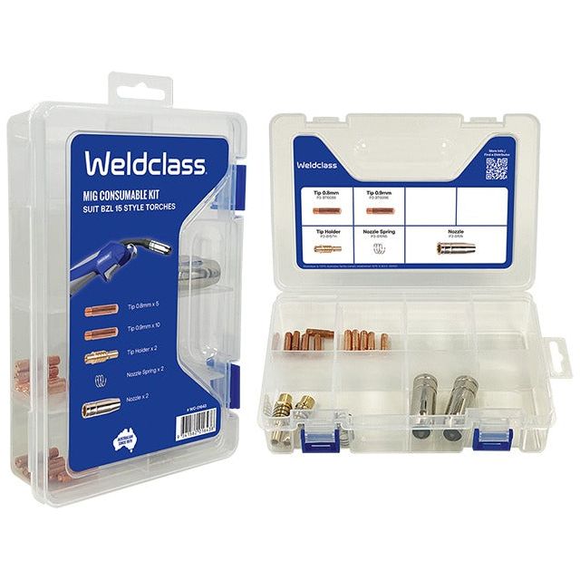 Weldclass - MIG Parts Kit With Storage Box BZL #15 | WC-01643