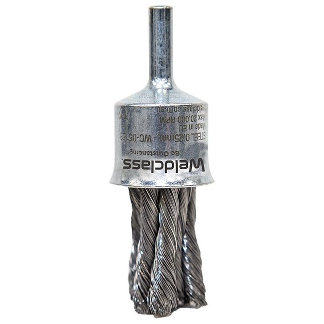 Weldclass - Wire Brush Spindle End Twist-Knot 20mm Mild-Steel | WC-05153